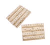 Beaupretty Lavagna Braille in 2 Pezzi Didattica con dell'Alfabeto per Non Vedenti Strumento Educativo Sicuro per Insegnanti e Genitori Lavagna per Esercizi Braille