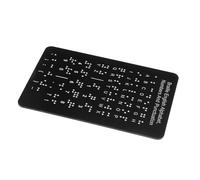 Beaupretty Lavagna Didattica Braille con Punti in Rilievo e Lettere Numeri Inglese Strumento di Apprendimento Portatile per Studenti Non Vedenti di Tutte le Età