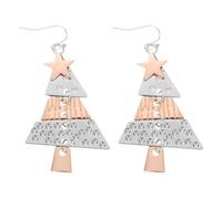 Beaupretty lunghi orecchini felice anno nuovo orecchini orecchino dell'albero di natale orecchini di festa per le donne orecchini di natale per le donne orecchini per le vacanze lega