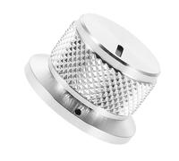 Beaupretty Manopola Del Potenziometro in Alluminio Controllo Del Volume Per Apparecchi Audio Studio Registrazione Design Portatile Finitura Argentata Resistente