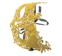 Beaupretty Maschera Di Carnevale Maschere Maschera Da Palla in Maschera Per Le Donne Puntello Maschera Di Halloween Maschera Per La Festa in Maschera Forniture Di Halloween D'oro Plastica