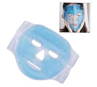 Beaupretty Maschera Gel Riutilizzabile Blu per Impacco Freddo e Copertura Completa Fronte per Occhi Gonfi e Occhiaie Trattamento Stress