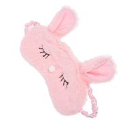 Beaupretty Maschera Notte Dormire in Peluche Rosa Copri Occhi Cartoon Coniglietto Occhi per Donne e Ragazze Blocca Luce per Sonno Notturno e Viaggi Leggera e Confortevole