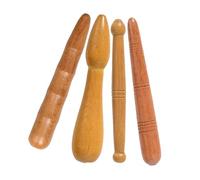 Beaupretty Massaggiatore Bastoncini Tradizionali in Legno Piedi per 4 Pezzi e Protezione Dita per Massaggio Manuale Punti di Agopuntura Comfort sulla Pelle