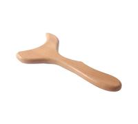 Beaupretty Massaggiatore in Legno Strumento Per Terapia Gua Sha Raschietto Per Massaggio Manuale Impugnatura Ergonomica Utensile Portatile Per Rilassamento Muscolare