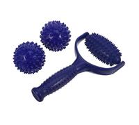 Beaupretty Massaggiatore Muscolare Portatile Sfere con Punte Dure Abs Roller per Trigger Point e Rilassamento Collo Gambe Braccia e Piedi Strumento Compatto per Autotrattamento Muscolare