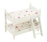 Beaupretty Mini Letto Miniatura per Casa delle Geometrico Versatile e Durevole Accessorio Decorativo per Camera da Letto Compatibile con Diverse e Giochi Facile da