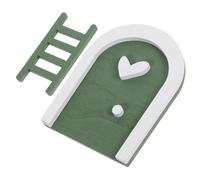 Beaupretty Miniatura Fatata in Legno con Scala Decorazione da Giardino per Esterni Scenico Fatine e Gnomi Statuetta Decorativa per Amanti del Fantastico