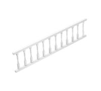 Beaupretty Miniature Mobili Legno Bianco con Colonne Corrimano Decorativo per Casette Accessorio Leggero e Resistente per Design da Te e Scenari Miniatura