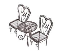 Beaupretty Mobili Da Giardino in Miniatura Decorazioni Per Case in Miniatura Accessori Per Micro Paesaggi Combinazione Tavolo e in Eleganti Piccole Cose Per Casa Delle Bambole