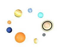 Beaupretty Modelli Educativi Pianeti Solare Giocattoli Didattici Realistici in Ausili Insegnamento e Geografia Assortito Colori