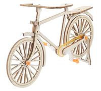 Beaupretty Modello di Mini Bici in Legno da Costruire, Statua Modello di Bicicletta per Decorazione Casa, Progetto Scientifico Fai da Te per Ragazzo Ragazza e Attività Interattive