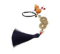 Beaupretty Nuovo Ciondolo Chiave Cinese Pendente Appeso Alla Vista Posteriore Ciondolo Specchietto Retrovisore Auto Pendente Pendente Zucca Arredamento Zucca Lega Di Zinco