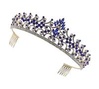 Beaupretty Nuziale La Sposa Sarà La Tiara Sposa Nuziale Vestirsi Copricapo Essere Corone Da Principessa Per Ragazze Per Il Matrimonio Delle Donne Nozze Mancare Lega Blue