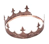 Beaupretty oggetto diadema halloween coronation hair jewelry re d'epoca per gli uomini costume da re medievale copricapo della oggetto fotografico di ruolo