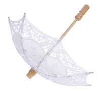 Beaupretty Ombrello Da Sposa Pizzo Ricamato Accessorio Elegante Per Matrimoni e Servizi Fotografici Leggero e Resistente Di Raggio Idea Romantica Per Cerimonie e Vacanze Al Mare