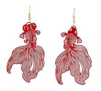 Beaupretty Orecchini Pendenti Hollow Placcati Design Intagliato Leggeri e Ipoallergenici Accessorio Statement per Eleganti