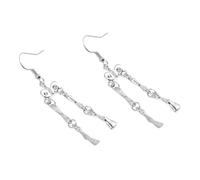 Beaupretty Orecchini Pendenti Punk Gotici a Forma di Piede Scheletro in Lega Leggera e Comoda da Indossare per Halloween e Foto, Accessori Argento per Donne e Ragazze