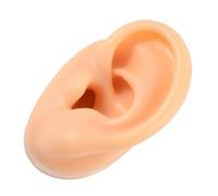 Beaupretty Orecchio Sinistro in Silicone Elastico e Flessibile per Esposizione Gioielli e Pratica Piercing Riproduzione Realistica per Uso Didattico e Test Auricolari