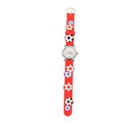 Beaupretty Orologio per del di calcio Soccer Watch palla orologio da polso Orologio da cartone animato i guardano i ragazzi plastica rosso
