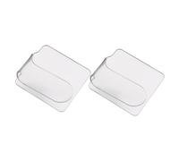 Beaupretty Palette per Trucco Acriliche da Salone 2 Pezzi, Piastra per Miscelazione Colori Nail Art, Tavolozze Leggere Impugnatura Ergonomica per Cosmetici e Pittura, per Viaggi e Uso