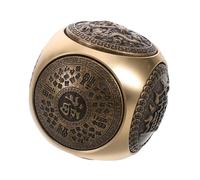 Beaupretty pallamano in ottone palloni fitness palla di della mano Esercizio a mano sfere di baoding di rame esercizi manuali per la terapia presa rafforzare la palla palle a mano D'oro