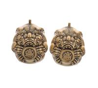 Beaupretty Palle Baoding in Ottone Pi Yao Per Esercizi Di Presa e Massaggio Terapeutico Coppia Portatile Di Palline Cinesi Artigianali Per Agilità Mano, Adatte a Anziani e Fitness Quotidiano