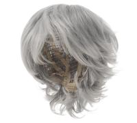 Beaupretty Parrucca Da Vecchia Signora Costume Da Vecchia Signora Per Donne E Ragazze Costume Da Nonna Parrucca Grigio Argento Per Halloween Travestimenti E Feste