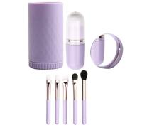 Beaupretty Pennelli Per Trucco in Fibra Artificiale Con Specchio Portatile e Pratico Adatto Per Uso Professionale Domestico Viaggio Con Manici Resistenti e Setole Che Non Si Staccano Facilmen