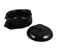 Beaupretty Pentola Design Binaurale a Risparmio con Coperchio in Nera Set 1 Pezzo con Vassoio per Cucina Professionale e Cottura a Vapore