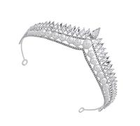Beaupretty Per Da Sposa in Lega Con Strass e Perle Unica Nel Suo Genere Per La Sposa Le Damigelle e Le Ragazze Copricapo Glamour.