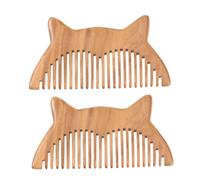 Beaupretty Pettine Antistatico in Legno a Denti Larghi 1 Pezzo Design per e Donne per e Creativo