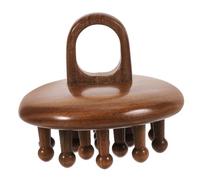 Beaupretty Pettine Denti Larghi Ergonomico per Capelluto Strumento Portatile per Districare e Stimolare Acupressione per Spessi e Ricci