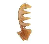 Beaupretty Pettine in Corno Di Bue Per Massaggiare Capelluto Strumento Guasha Massaggiante Raschiante Per Corpo Pettine Corpo Massaggiante