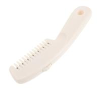 Beaupretty Pettine Per Capelli Con Rasoio Strumento Per Sfoltire La Frangia e Modellare i Capelli Lame Di Precisione Design Portatile Per Casa e Viaggi Bianco