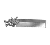 Beaupretty Pettine Per Lo Styling Oil-Head Pettine Tascabile Dorato Rifinitore Artigianale Pettine Per In Metallo Strumento Per Allineamento Barba Pettine Per Modellare La