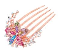 Beaupretty Pettine per Sposa con Lucenti Pettine Decorativo Denti per Donne e Ragazze Accessorio per Feste e Cerimonie Robusto e Compatto Adatto Tutti i Tipi di