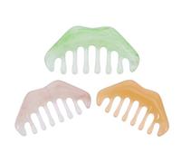 Beaupretty Pettini in Resina Set 3 Pezzi Pettine Guasha per Cuoio Capelluto e Corpo Massaggiatore Leggero per Relax e Strumento per Alleviare l'Affaticamento