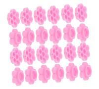 Beaupretty Porta Colla in ABS Rosa per Extension Ciglia Forma a Fiore e Accesso Veloce alla Colla da 500 Pezzi, Facile da Pulire per Procedure di Extension Ciglia e Servizi Mobili