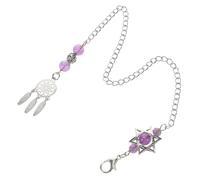 Beaupretty Portachiavi Catcher Dei Sogni Pietra Naturale Catena Cristallo Fatta Mano Accessorio Decorativo Per Borse Brings Luck e Stile Unico