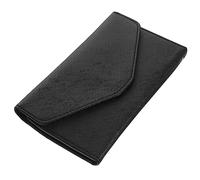 Beaupretty Portadocumenti Donna in Pelle Nera Portapassaporto Portatile e Custodia Organizer Da Viaggio Borsello Portapassaporto Per Donna