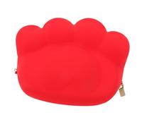 Beaupretty Portamonete Con Artiglio Di Gatto Donna Di Monete Piccolo Femmina Borsa Per Il Cambio Da Viaggio Portamonete Da Viaggio Cambia Borsa Carino Modifica Gel Di Silice Rosso