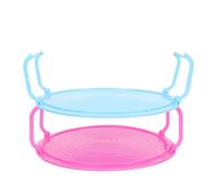 Beaupretty Portaoggetti da Cucina 2 Pezzi in Pp Resistente al Vapore ad Alta Temperatura, Struttura a Strati Salvaspazio, come Piatto da Microonde e Scaffale per Alimenti