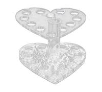 Beaupretty Portapenne per Unghie a Forma di Cuore Organizzatore per Pennelli per Gel Uv Porta Pennelli per Smalto Portapenne Porta Attrezzi per Nail Art per Salone da Matita Uso Domestico