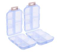 Beaupretty Portapillole da Viaggio Doppio Strato con Scomparti Trasparenti e Chiusura Ermetica, Contenitore Portatile per Pillole Giornaliero Compatto e Resistente All’umidità, Organizer