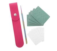 Beaupretty Professionale Push Cuticole in Acciaio con Testina Inclinata e Fogli Abrasivi Strumento Manicure e Pedicure Ergonomico per Salone e Casa