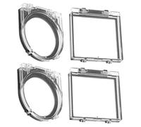 Beaupretty Protezione Pulsanti Ascensore e Computer 4 Pezzi Coperture Antipolvere in Plastica per Interruttori a Pulsante Resistente All’Usura e Facile da Installare Sicurezza e