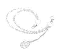 Beaupretty Punk Metal Waist Chain for Pants Fashionable Multi-layer Unisex Accessory with Tennis Racket Design for Hipster Style and Sporty Fashion