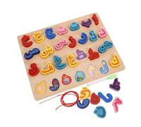 Beaupretty Puzzle Alfabeto in Legno per Tavoletta Didattica con da e Lavagna per e Apprendimento Sensoriale Sicuro