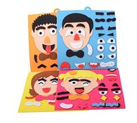 Beaupretty Puzzle Educativo Espressioni Facciali per Sviluppo Precoce Sicuro Coordinazione Mano Occhio e Creatività Set da Te Divertente per Genitori e